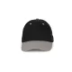 K-UP KP188 6 paneles pamut baseball sapka - black/light grey színben