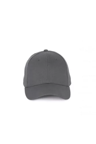 K-UP KP188 6 paneles pamut baseball sapka - dark grey színben