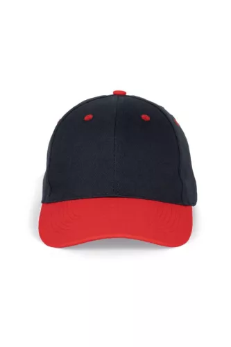 K-UP KP188 6 paneles pamut baseball sapka - navy/red színben