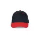 K-UP KP188 6 paneles pamut baseball sapka - navy/red színben
