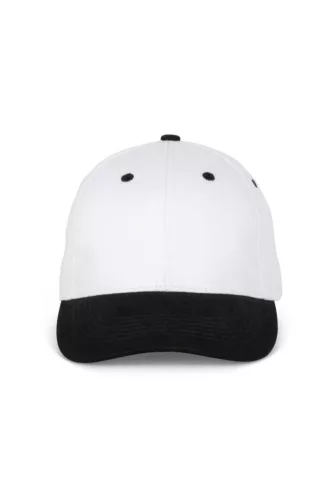 K-UP KP188 6 paneles pamut baseball sapka - white/black színben