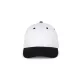 K-UP KP188 6 paneles pamut baseball sapka - white/black színben