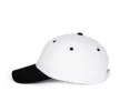 K-UP KP188 6 paneles pamut baseball sapka - white/black színben