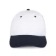 K-UP KP188 6 paneles pamut baseball sapka - white/navy színben
