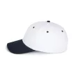 K-UP KP188 6 paneles pamut baseball sapka - white/navy színben