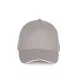K-UP KP189 6 paneles kontrasztos pamut baseball sapka - beige/white színben