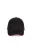 K-UP KP189 6 paneles kontrasztos pamut baseball sapka - black/red színben