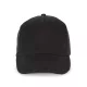 K-UP KP189 6 paneles kontrasztos pamut baseball sapka - black színben