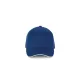 K-UP KP189 6 paneles kontrasztos pamut baseball sapka - royal blue/white színben