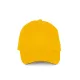 K-UP KP189 6 paneles kontrasztos pamut baseball sapka - yellow/slate grey színben