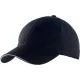 K-UP KP207 6 paneles sportos baseball sapka - black/grey színben