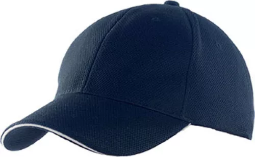 K-UP KP207 6 paneles sportos baseball sapka - navy/white színben