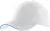 K-UP KP207 6 paneles sportos baseball sapka - white/aqua blue színben