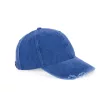 K-UP KP235 6 paneles kopott hatású baseball sapka - washed blue quartz színben