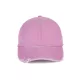 K-UP KP235 6 paneles kopott hatású baseball sapka - washed dark pink színben