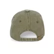 K-UP KP235 6 paneles kopott hatású baseball sapka - washed ivy green színben