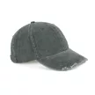 K-UP KP235 6 paneles kopott hatású baseball sapka - washed storm grey színben