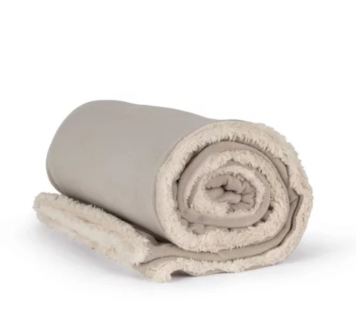 K-UP KP431 Sherpa béléses takaró - beige színben