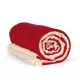 K-UP KP431 Sherpa béléses takaró - cherry red színben