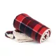 K-UP KP431 Sherpa béléses takaró - red/navy checked színben