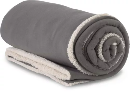 K-UP KP431 Sherpa béléses takaró - steel grey színben