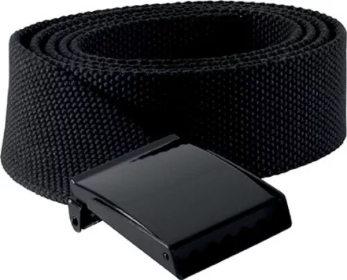 K-UP KP802 poliészter anyagú öv fémcsattal - black színben