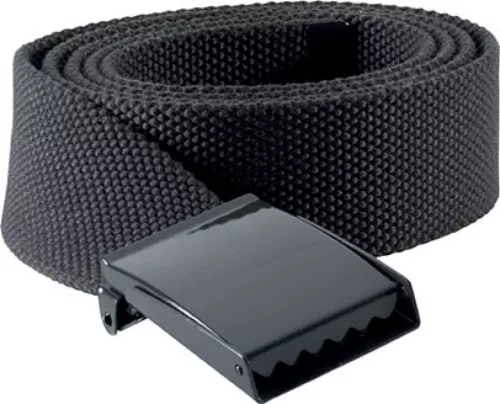 K-UP KP802 poliészter anyagú öv fémcsattal - dark grey színben