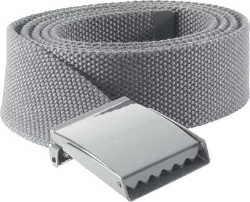K-UP KP802 poliészter anyagú öv fémcsattal - light grey színben
