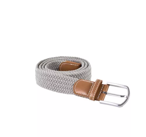 K-UP KP805 fonott öv fémcsattal - light grey színben