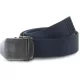 K-UP KP813 nejlon vászon öv fémcsattal - navy/old silver színben