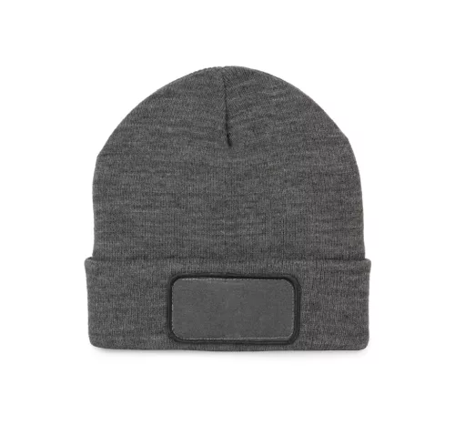 K-UP KP895 akril sapka dekor folttal - grey heather színben
