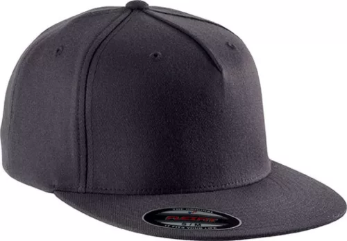 K-UP KP908 lapos ellenzős 5 paneles sapka - deep grey színben