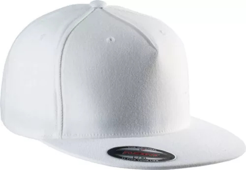 K-UP KP908 lapos ellenzős 5 paneles sapka - white színben