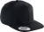 K-UP KP910 lapos ellenzős 6 paneles sapka - black/black színben