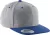 K-UP KP910 lapos ellenzős 6 paneles sapka - heather grey/royal blue színben