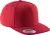 K-UP KP910 lapos ellenzős 6 paneles sapka - red/red színben