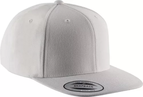 K-UP KP910 lapos ellenzős 6 paneles sapka - white/white színben