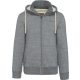 Kariban KV2312 férfi sherpa béléses vintage felső - slub grey heather szín
