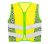 Korntex KXACTION cipzáros gyerek láthatósági mellény fluo sárga/foci színben