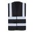 Korntex KXVR Hannover láthatósági mellény fekete színben