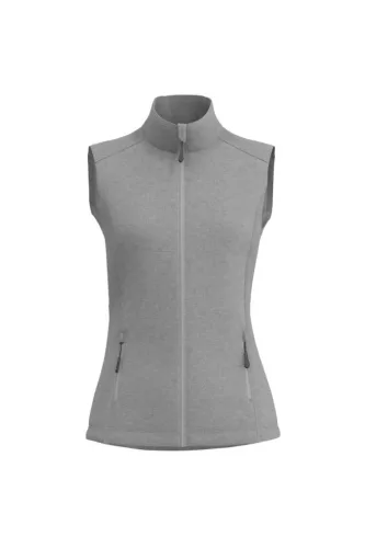 Legend LE841 női 3 rétegű softshell mellény heather grey színben