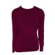 Legend LE901 női környakas kötött pamut pulóver bordeaux színben