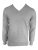 Legend LE950 férfi V-nyakú finomkötött pamut pulóver light melange grey színben