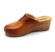 Leon Comfort 1002 női bőr kényelmi klumpa barna színben