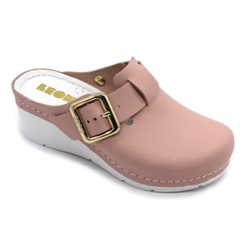 Leon Comfort 1024 női bőr kényelmi klumpa rose bakar színben