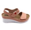 Leon Comfort 1080 női bőr kényelmi szandál rose színben