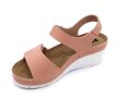 Leon Comfort 1080 női bőr kényelmi szandál rose színben