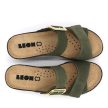 Leon Comfort 1110 női bőr papucs zöld színben