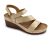 Leon Comfort 1120 női bőr szandál arany színben