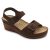 Leon Comfort 1130 női bőr szandál barna színben